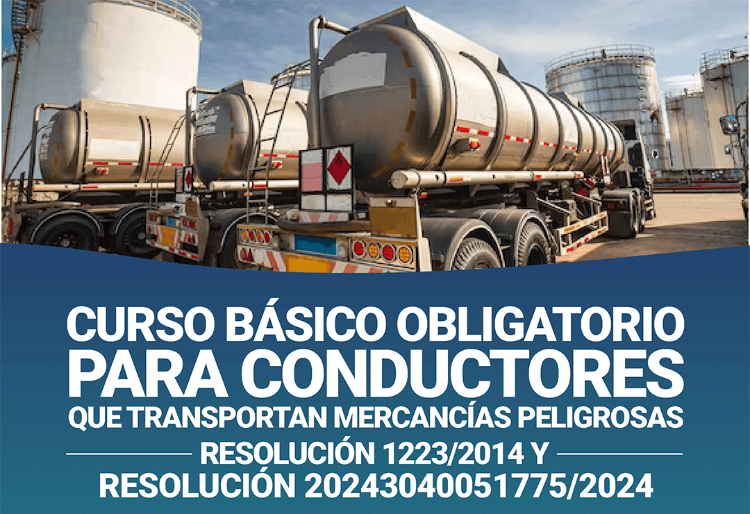 Curso para conductores de Transporte de mercancías peligrosas - primera vez